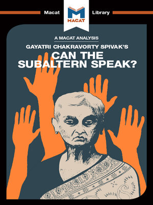 cover image of An Analysis of Gayatri Chakravorty Spivak's Can the Subaltern Speak?